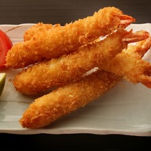 ebi fried camarón tempura
