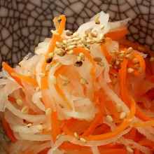 rábano y zanahoria japonesa