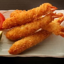 ebi fried camarón tempura