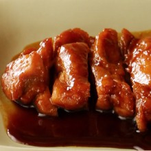 pollo teriyaki close up